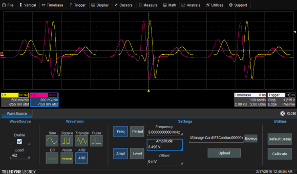 Abb. 7 - Frequenz und Amplitude einstellen